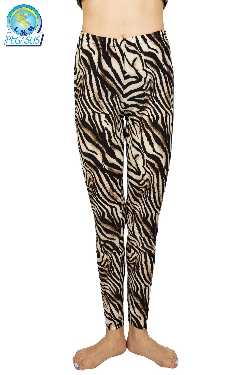 LEGGINGS ANIMALIER ZEBRATO DONNA